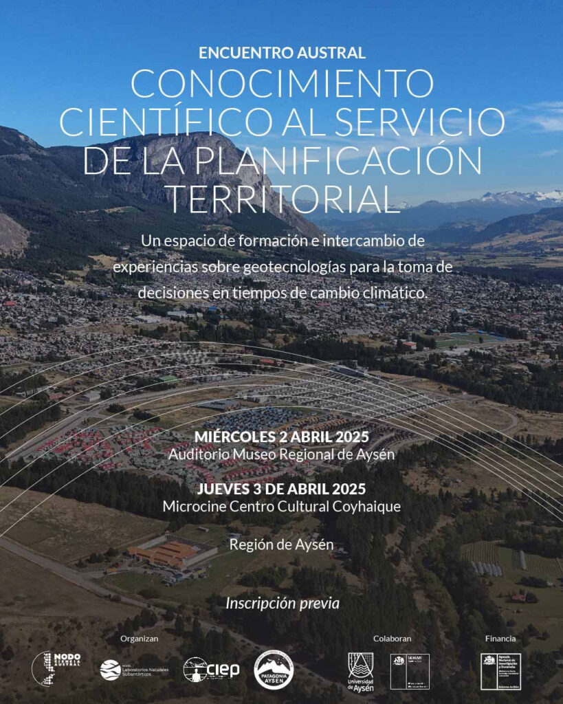 afiche encuentro austral ciencia y planificación territorial